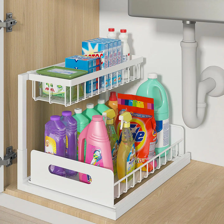 Double-Decker Under Sink Organizer