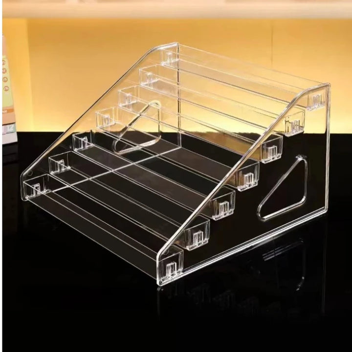 Multi-row Clear Plastic Organizer Shelf