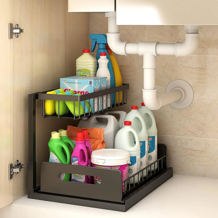 Double-Decker Under Sink Organizer