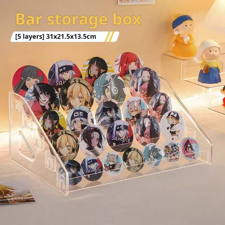 Multi-row Clear Plastic Organizer Shelf