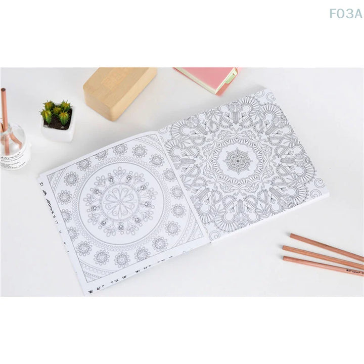 Korean Mandalas Coloring Book