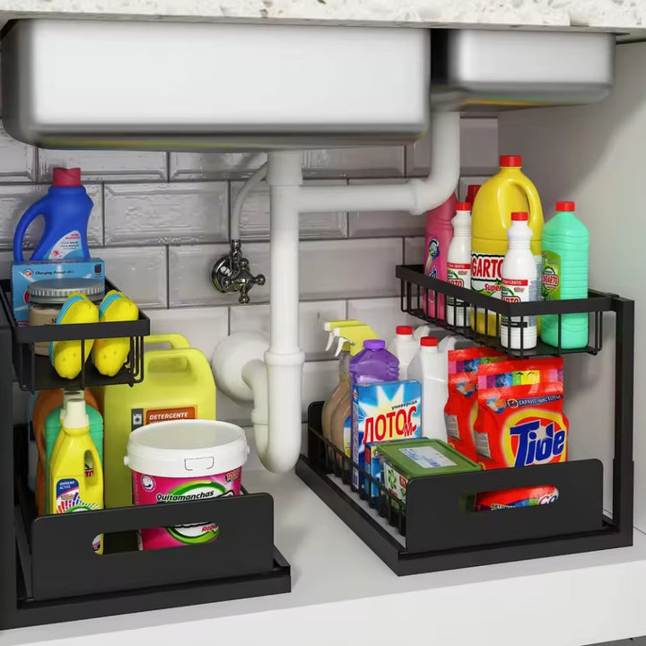 Double-Decker Under Sink Organizer